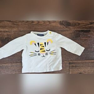 Joules Kids White Tiger Long Sleeve Shirt